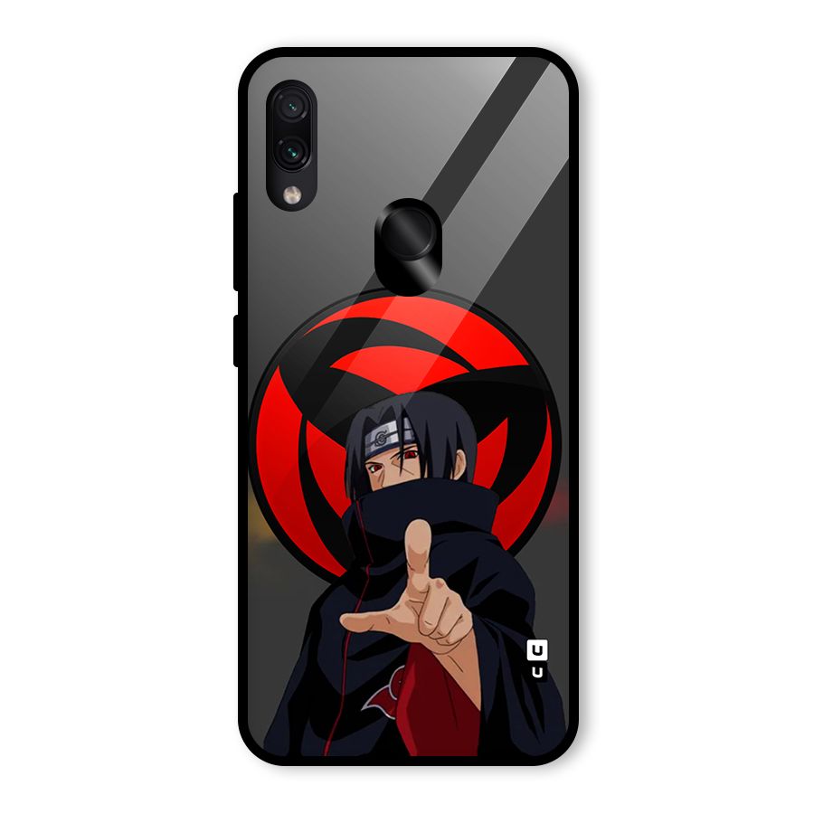 Itachi Uchiha With sharingan Glass Back Case for Redmi Note 7S