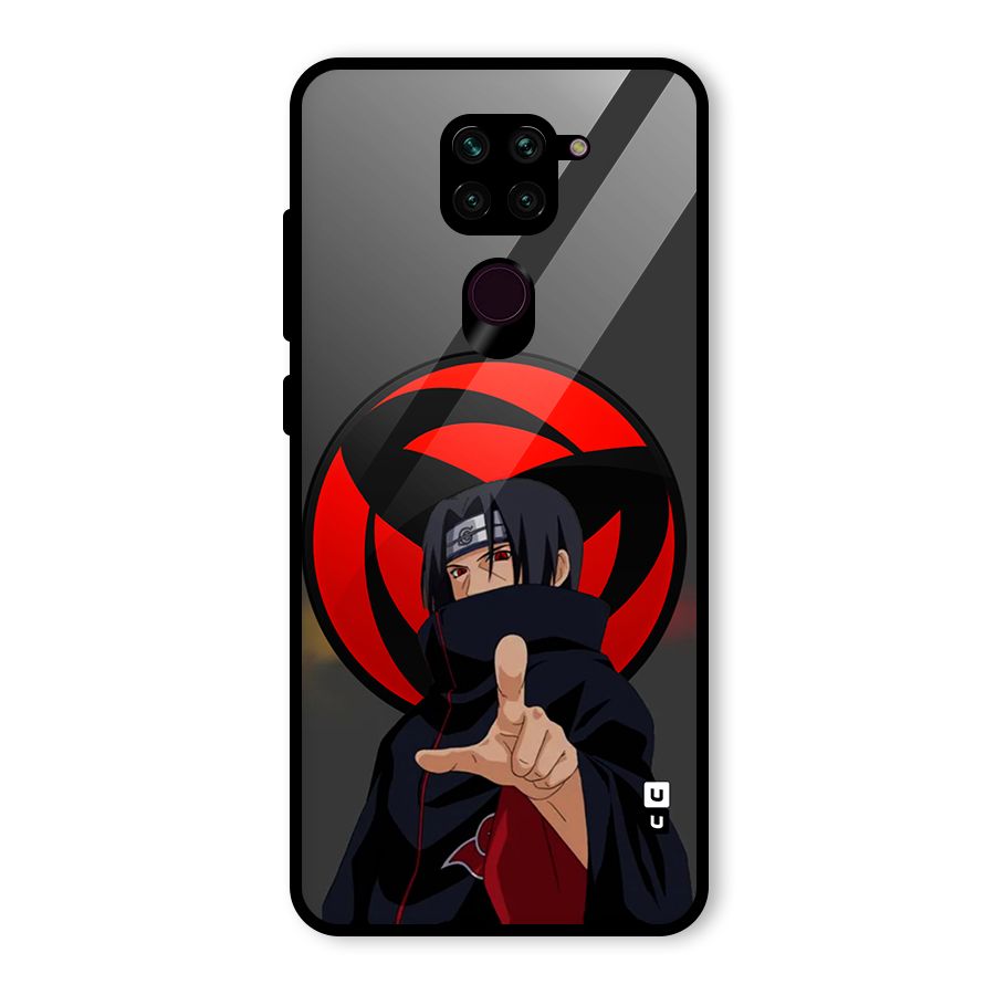Itachi Uchiha With sharingan Glass Back Case for Redmi Note 9