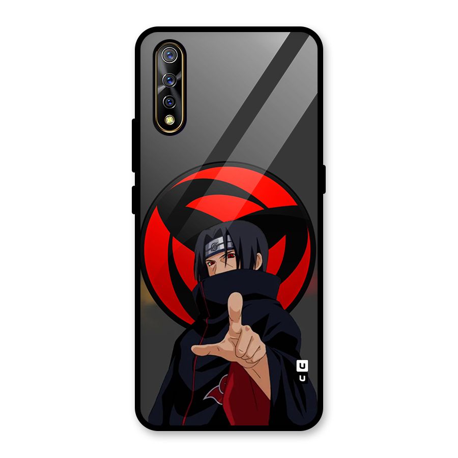 Itachi Uchiha With sharingan Glass Back Case for Vivo S1