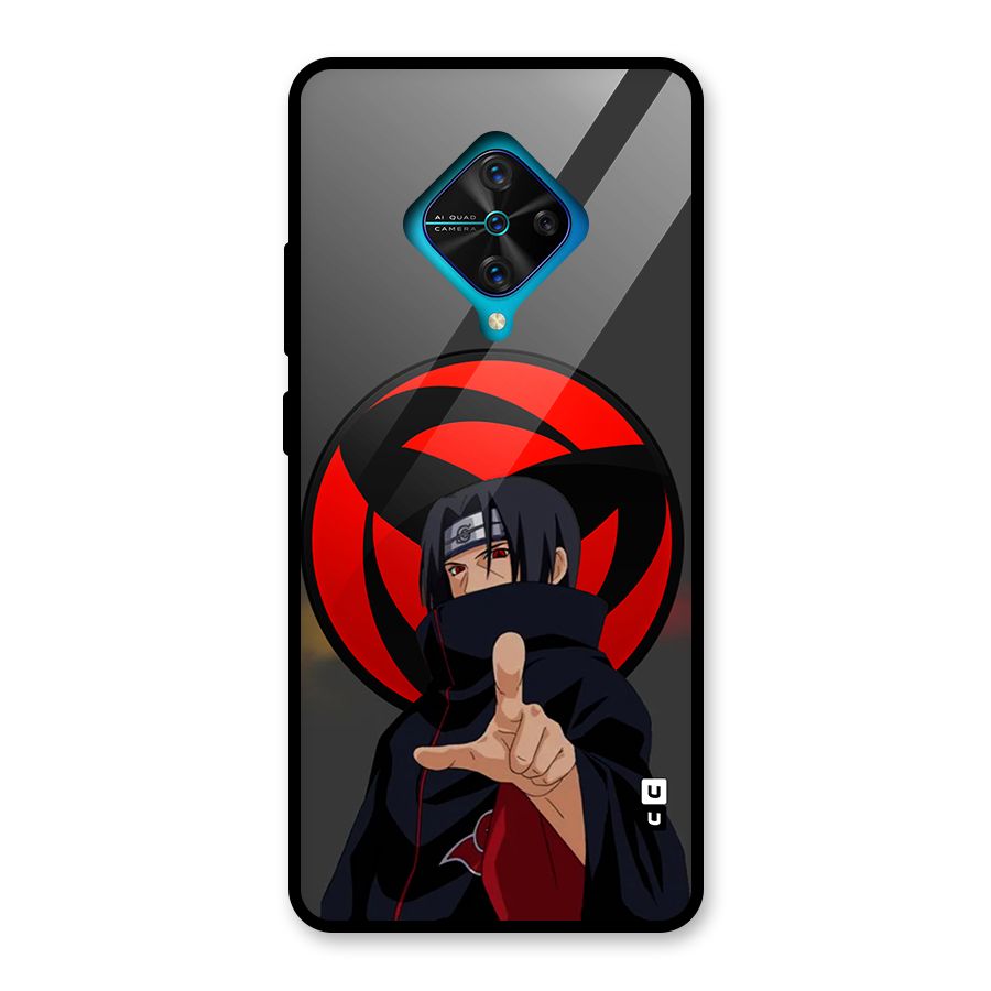 Itachi Uchiha With sharingan Glass Back Case for Vivo S1 Pro