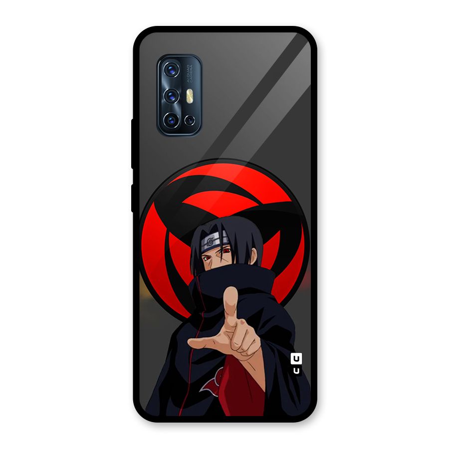 Itachi Uchiha With sharingan Glass Back Case for Vivo V17