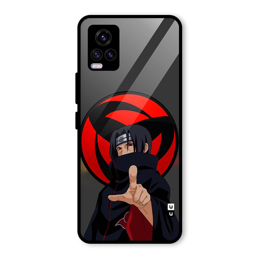 Itachi Uchiha With sharingan Glass Back Case for Vivo V20