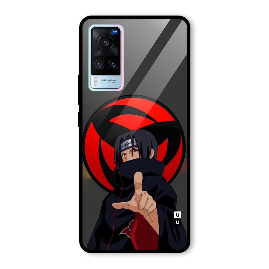 Itachi Uchiha With sharingan Glass Back Case for Vivo X60