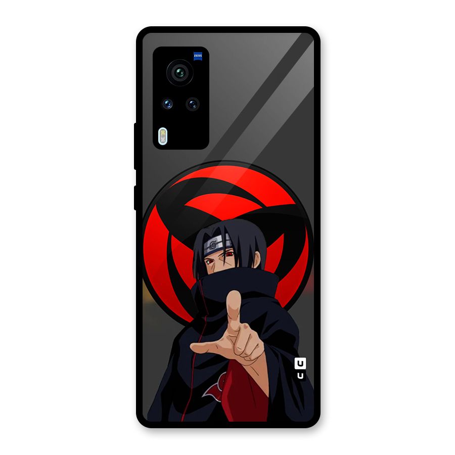 Itachi Uchiha With sharingan Glass Back Case for Vivo X60 Pro
