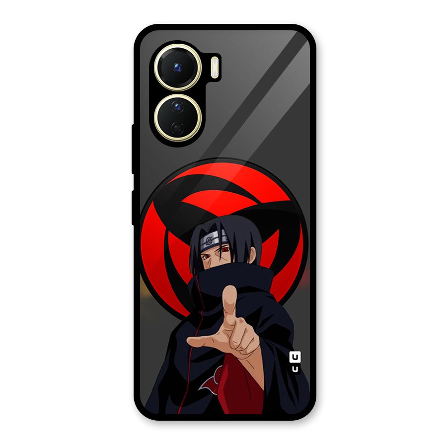 Itachi Uchiha With sharingan Glass Back Case for Vivo Y16