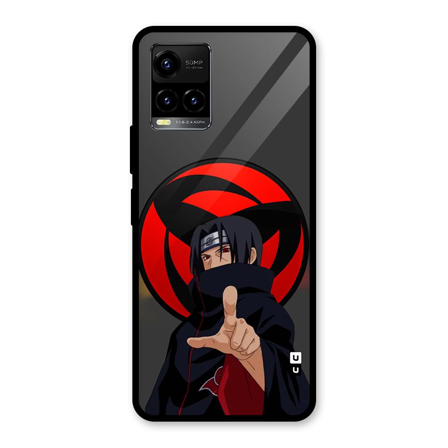 Itachi Uchiha With sharingan Glass Back Case for Vivo Y21T