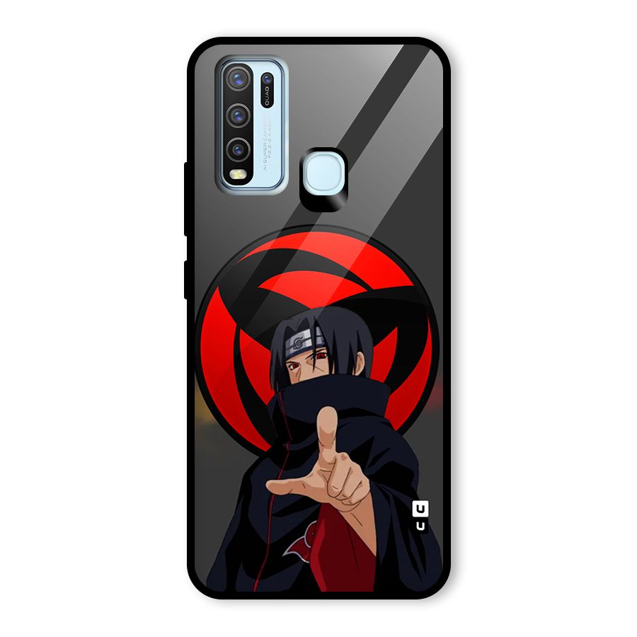 Itachi Uchiha With sharingan Glass Back Case for Vivo Y30