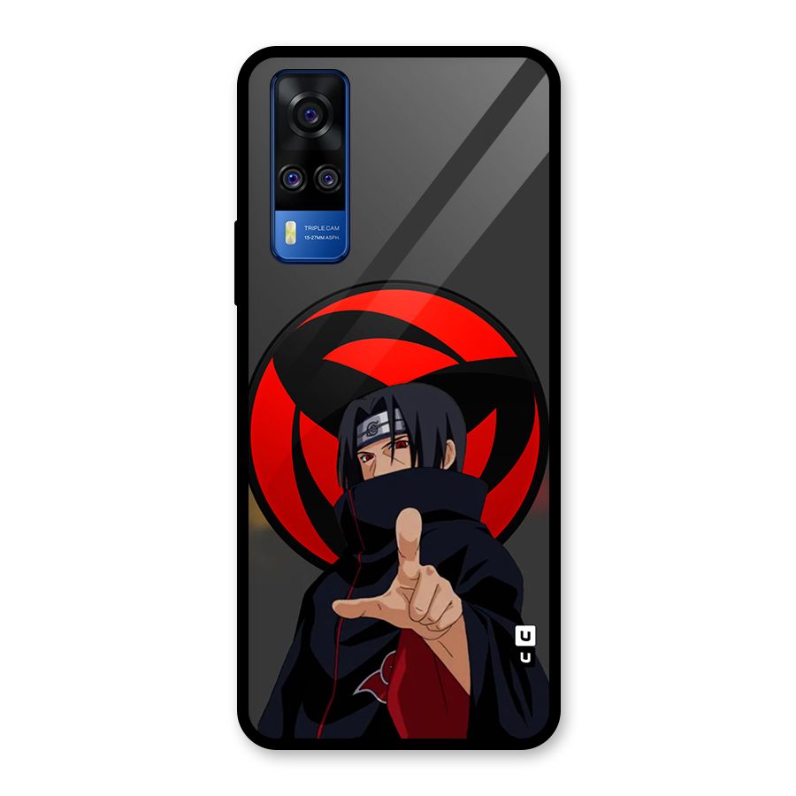 Itachi Uchiha With sharingan Glass Back Case for Vivo Y31