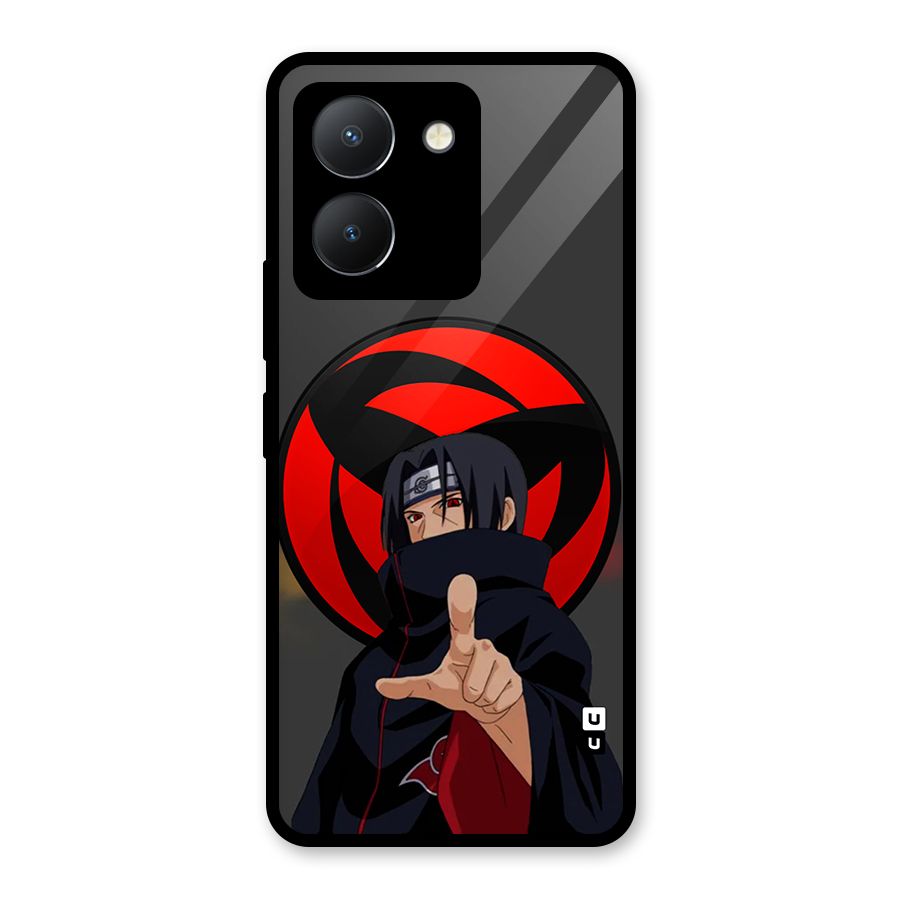 Itachi Uchiha With sharingan Glass Back Case for Vivo Y36