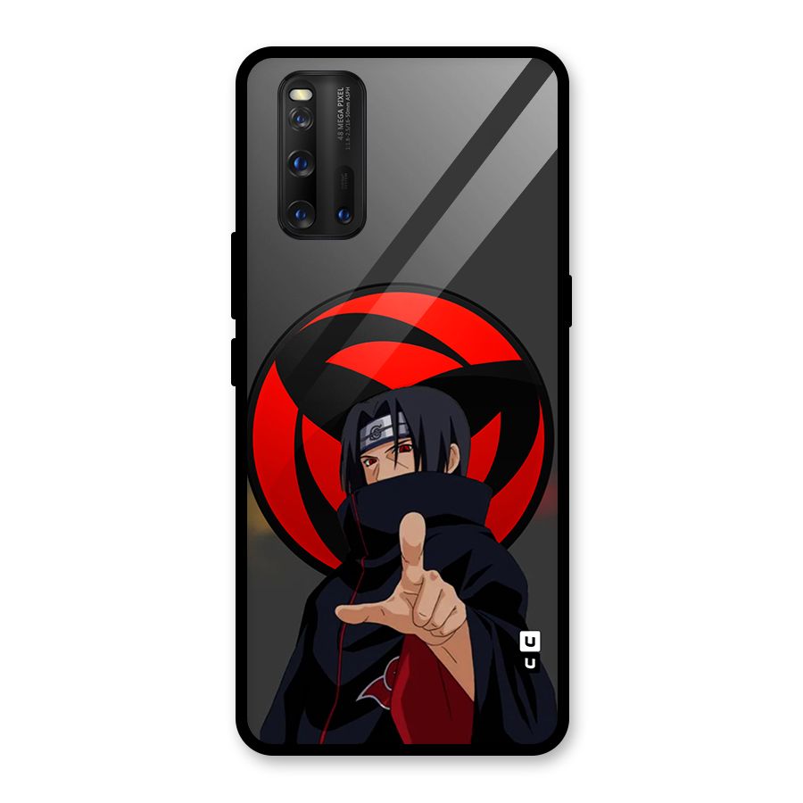 Itachi Uchiha With sharingan Glass Back Case for Vivo iQOO 3