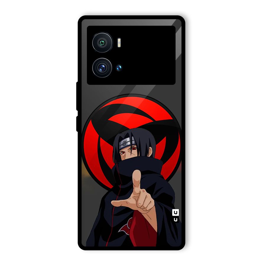 Itachi Uchiha With sharingan Glass Back Case for Vivo iQOO 9 Pro