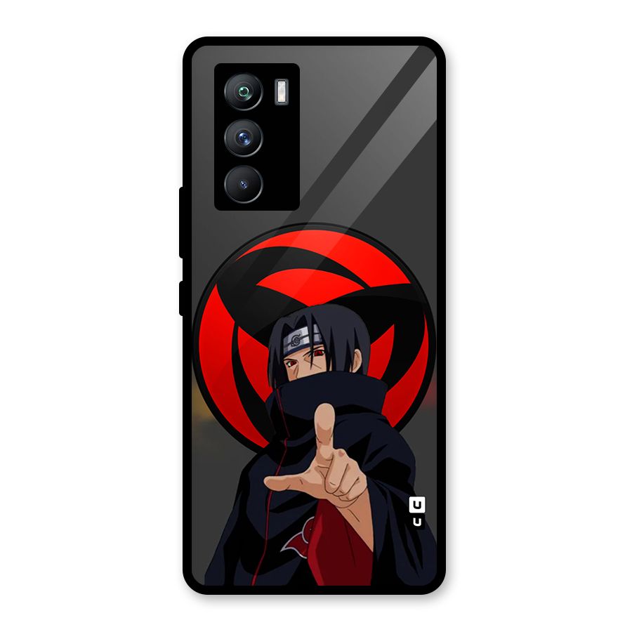 Itachi Uchiha With sharingan Glass Back Case for Vivo iQOO 9 SE