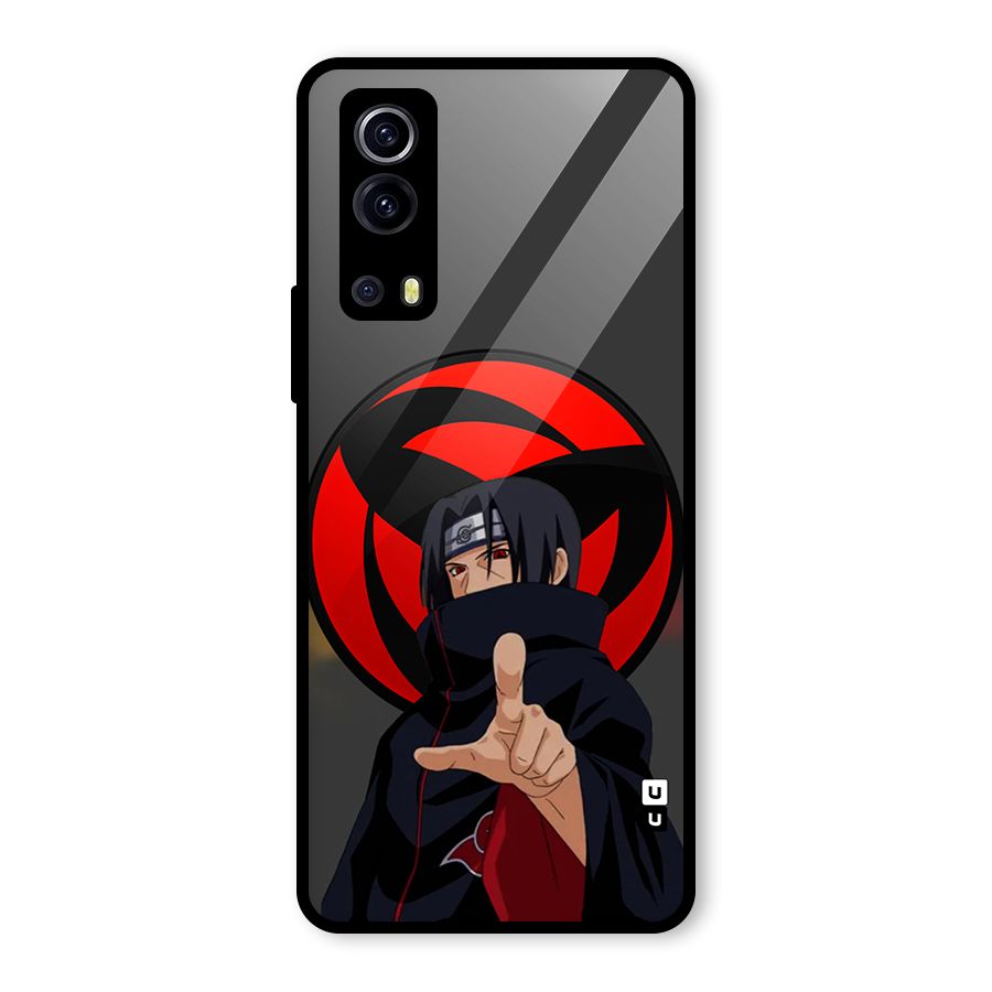 Itachi Uchiha With sharingan Glass Back Case for Vivo iQOO Z3