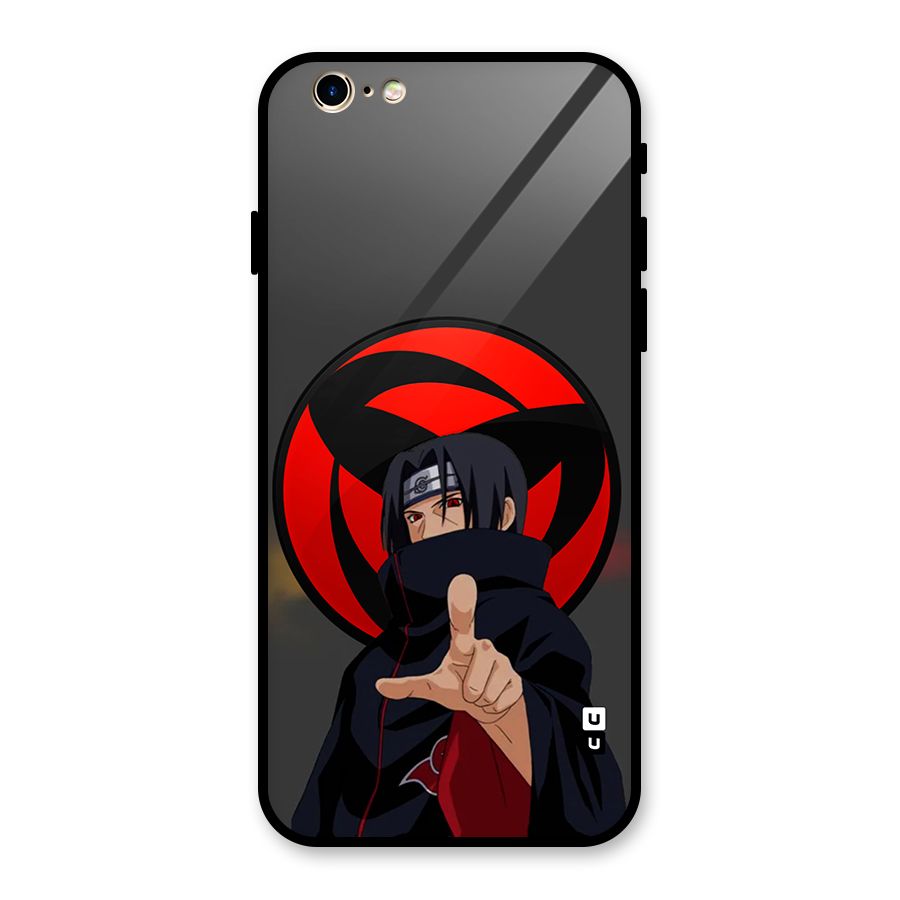 Itachi Uchiha With sharingan Glass Back Case for iPhone 6 6S
