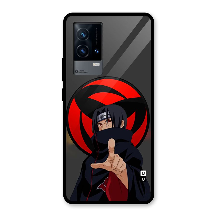 Itachi Uchiha With sharingan Glass Back Case for iQOO 9 5G