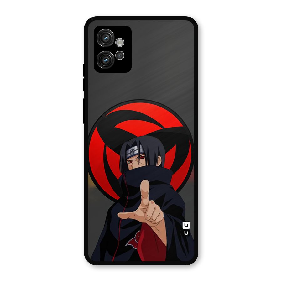 Itachi Uchiha With sharingan Metal Back Case for Moto G32