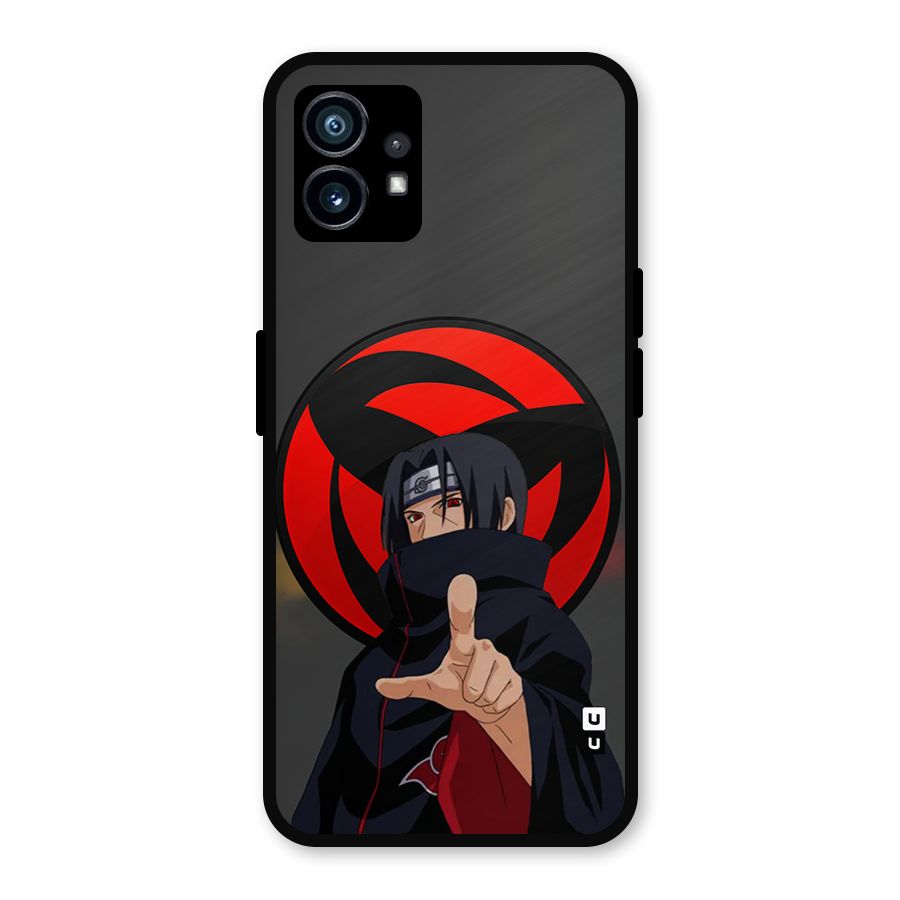 Itachi Uchiha With sharingan Metal Back Case for Nothing Phone 1