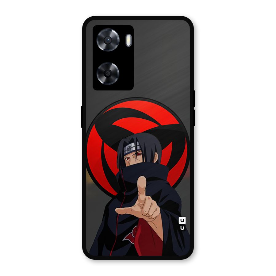 Itachi Uchiha With sharingan Metal Back Case for Oppo A57 2022