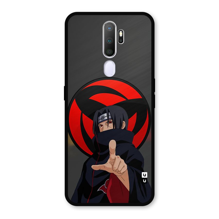 Itachi Uchiha With sharingan Metal Back Case for Oppo A9 (2020)
