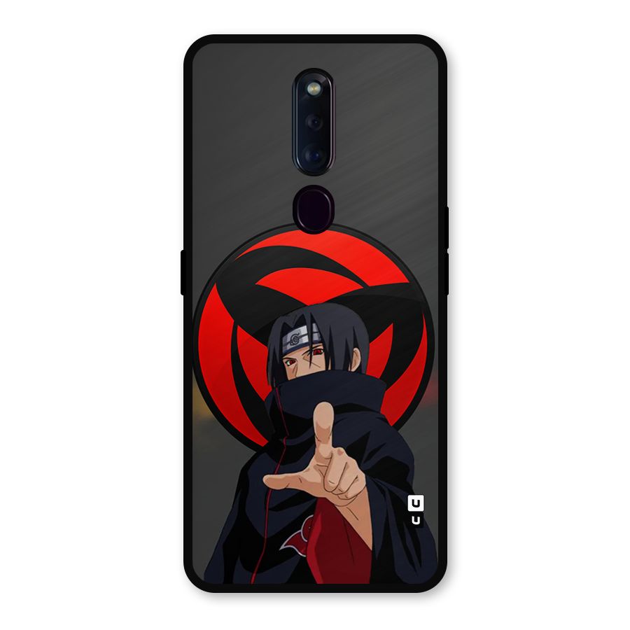 Itachi Uchiha With sharingan Metal Back Case for Oppo F11 Pro
