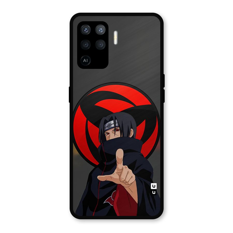 Itachi Uchiha With sharingan Metal Back Case for Oppo F19 Pro