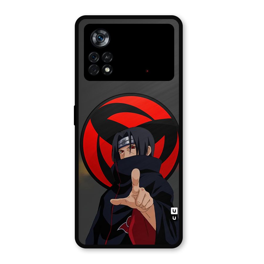 Itachi Uchiha With sharingan Metal Back Case for Poco X4 Pro 5G