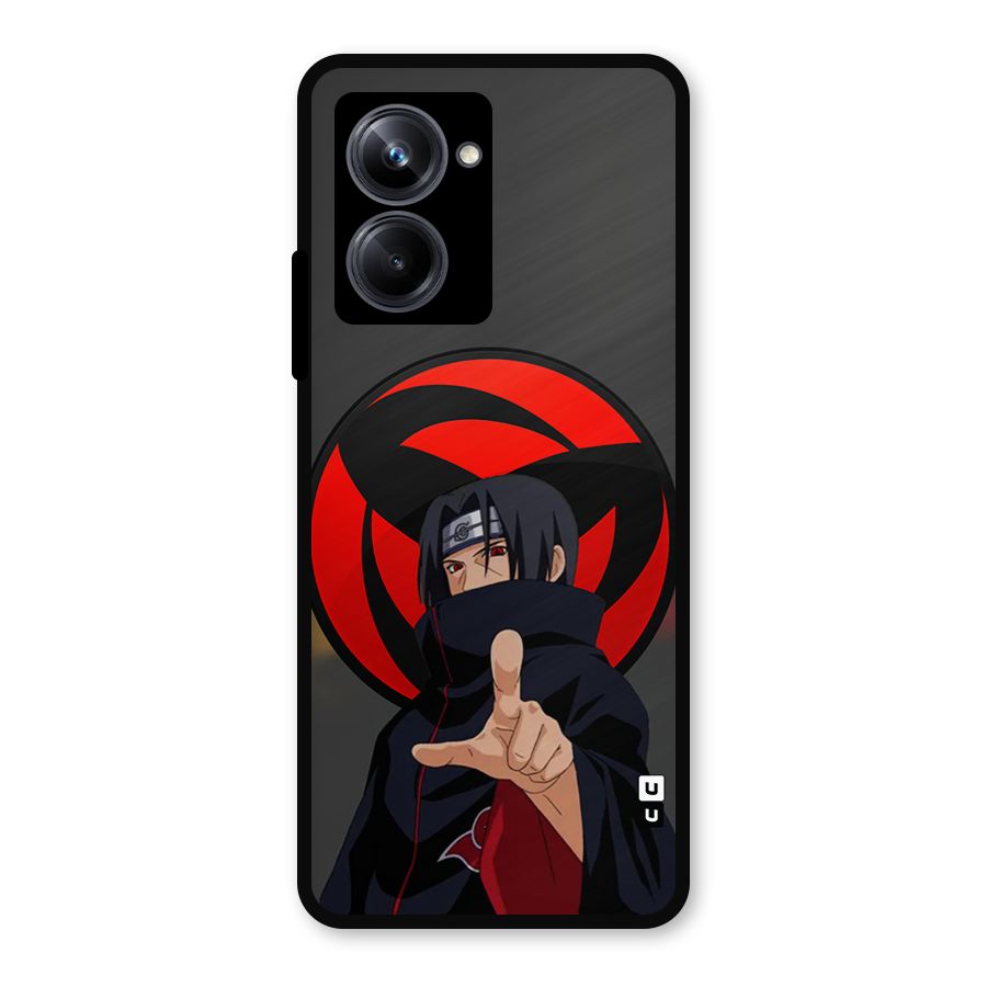 Itachi Uchiha With sharingan Metal Back Case for Realme 10 Pro