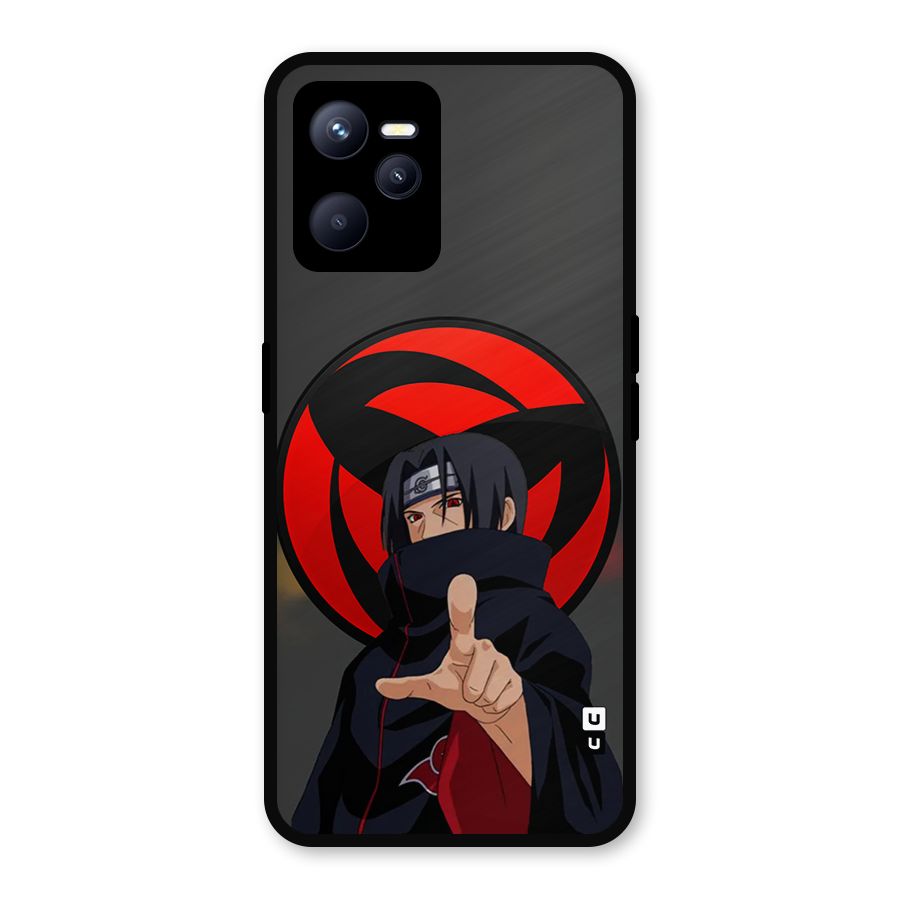 Itachi Uchiha With sharingan Metal Back Case for Realme C35