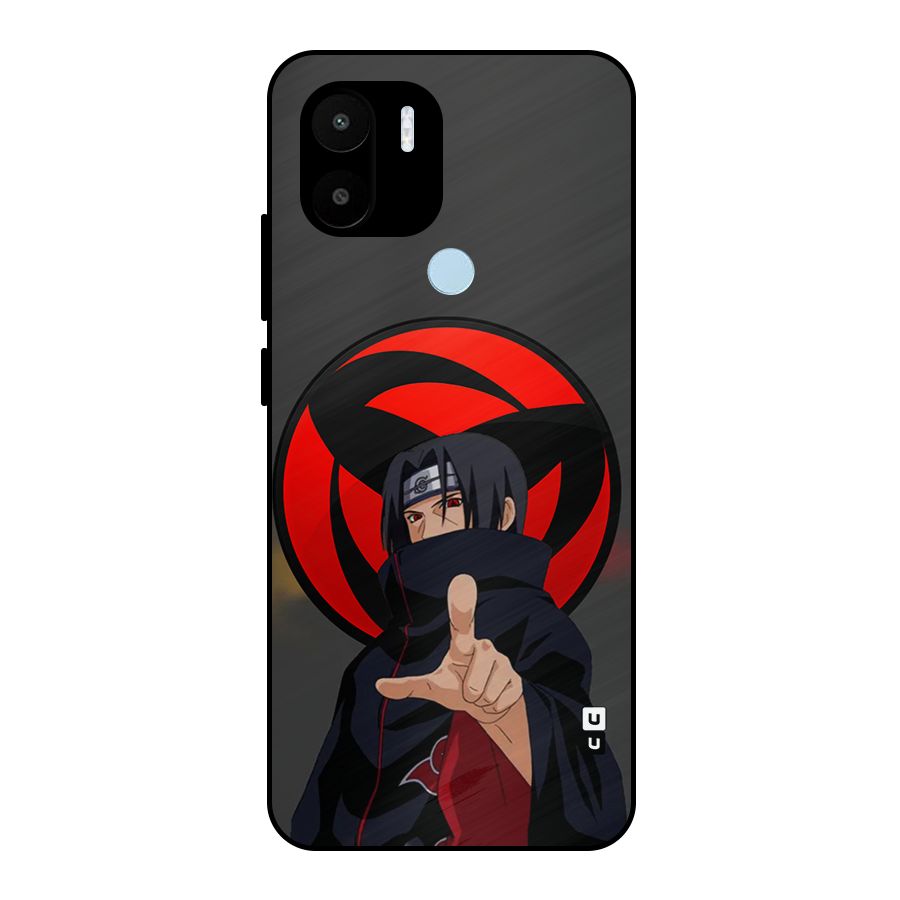 Itachi Uchiha With sharingan Metal Back Case for Redmi A1 Plus