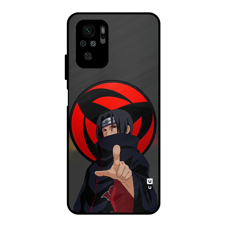 Itachi Uchiha With sharingan Metal Back Case for Redmi Note 10S
