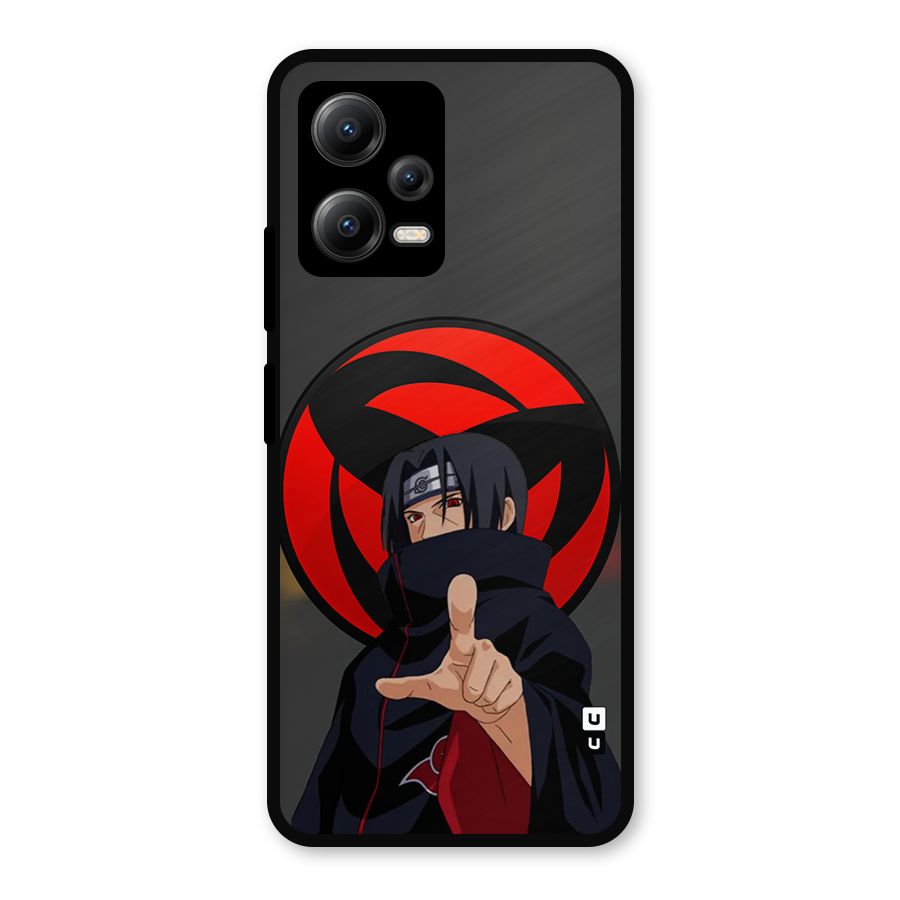 Itachi Uchiha With sharingan Metal Back Case for Redmi Note 12 5G