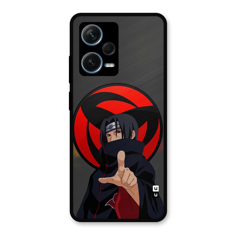 Itachi Uchiha With sharingan Metal Back Case for Redmi Note 12 Pro Plus 5G