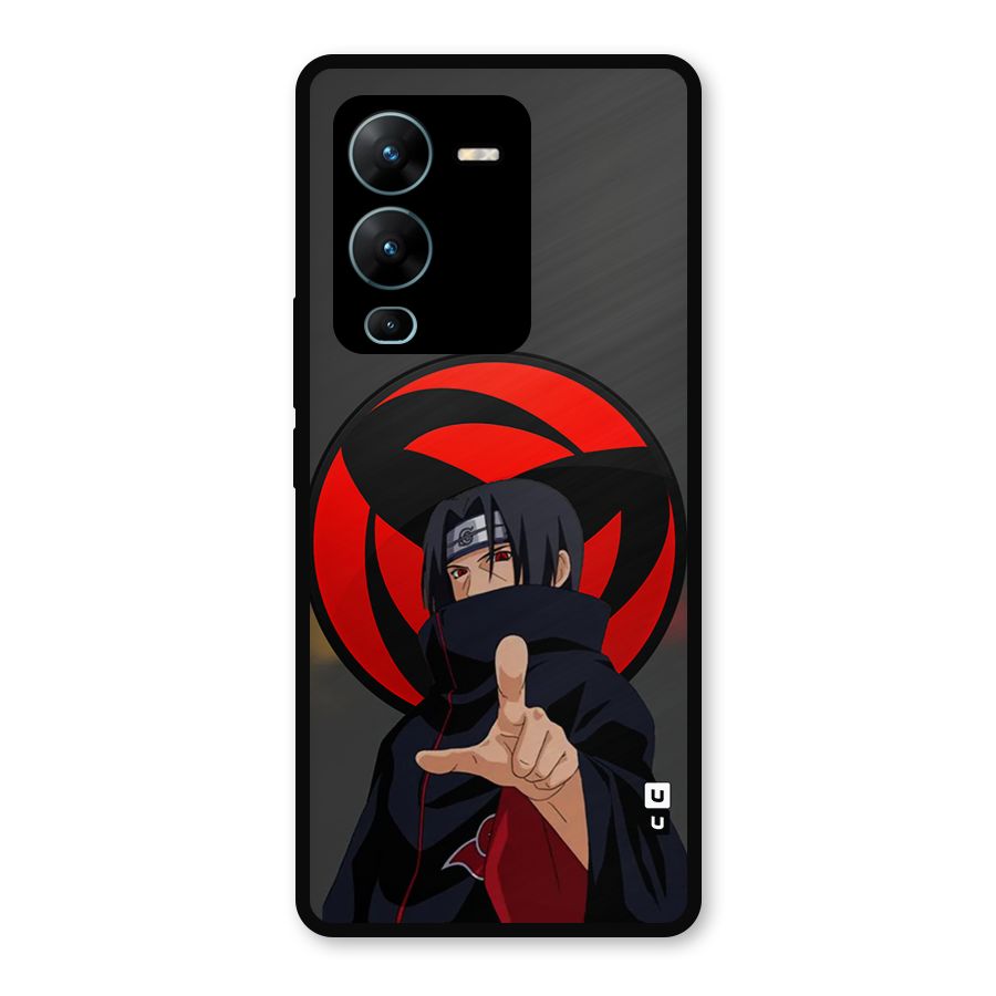 Itachi Uchiha With sharingan Metal Back Case for Vivo V25 Pro