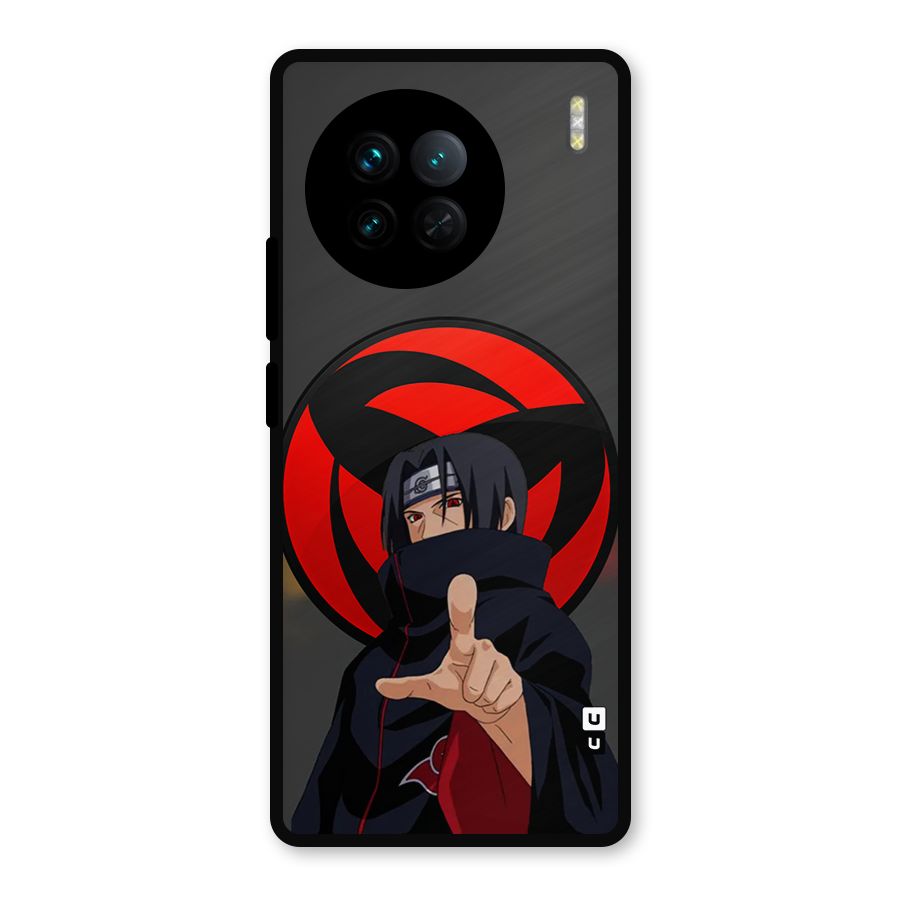 Itachi Uchiha With sharingan Metal Back Case for Vivo X90