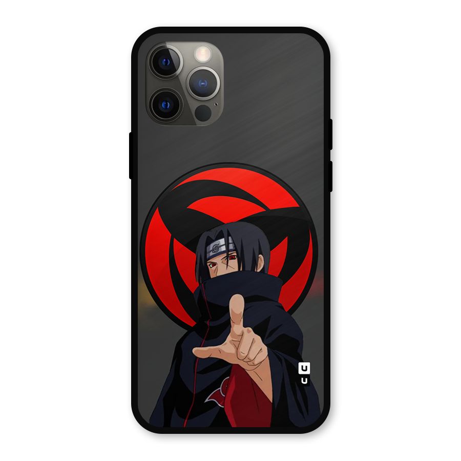 Itachi Uchiha With sharingan Metal Back Case for iPhone 12 Pro