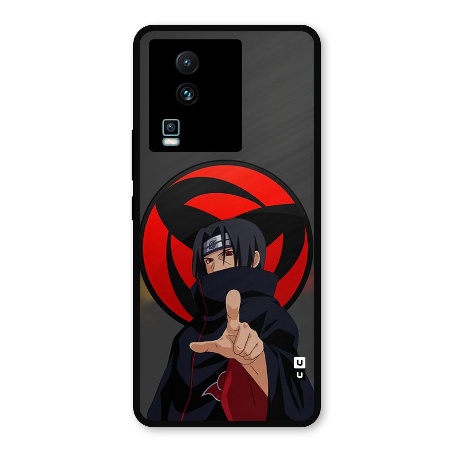 Itachi Uchiha With sharingan Metal Back Case for iQOO Neo 7 Pro