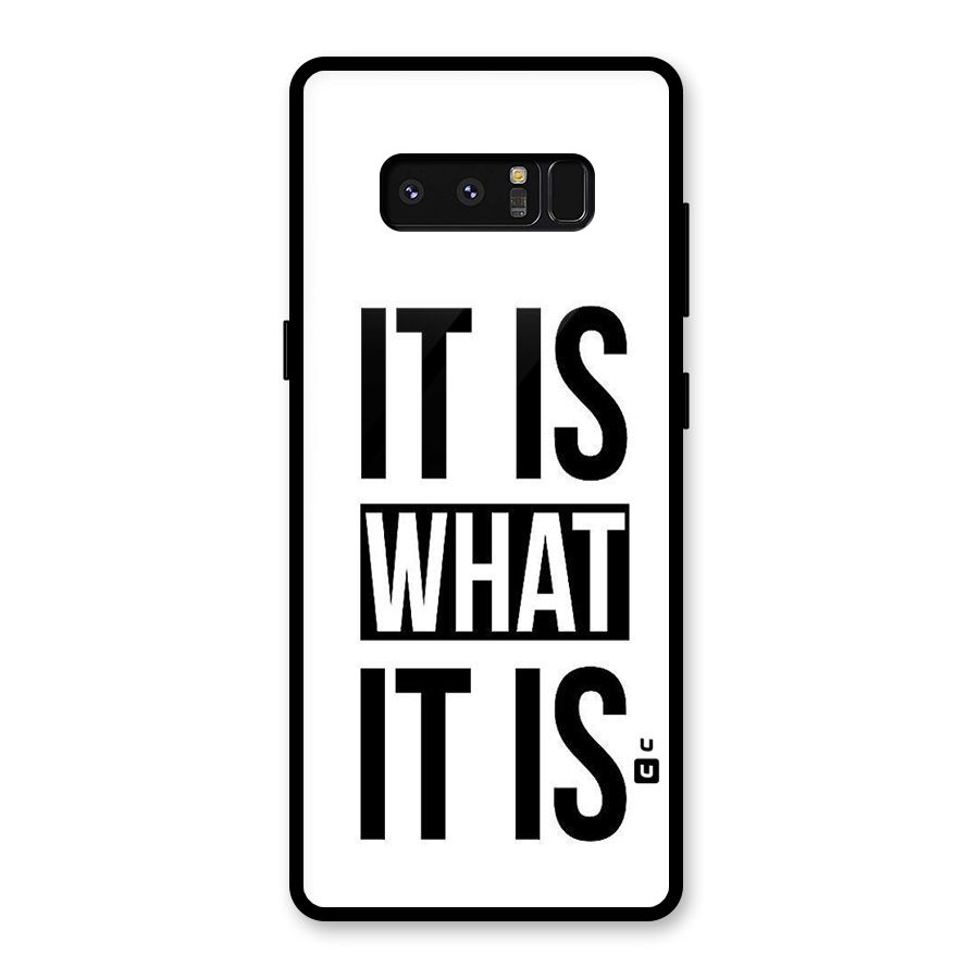 Itis What Itis Glass Back Case for Galaxy Note 8