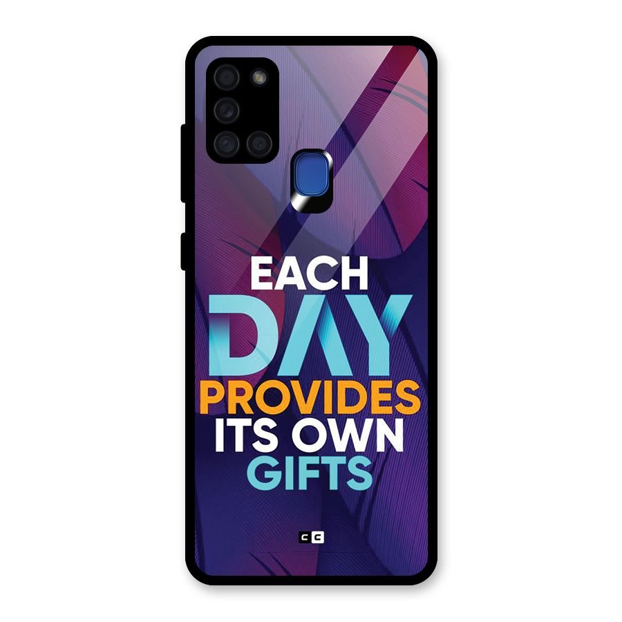 Its Own Gifts Glass Back Case for Galaxy A21s