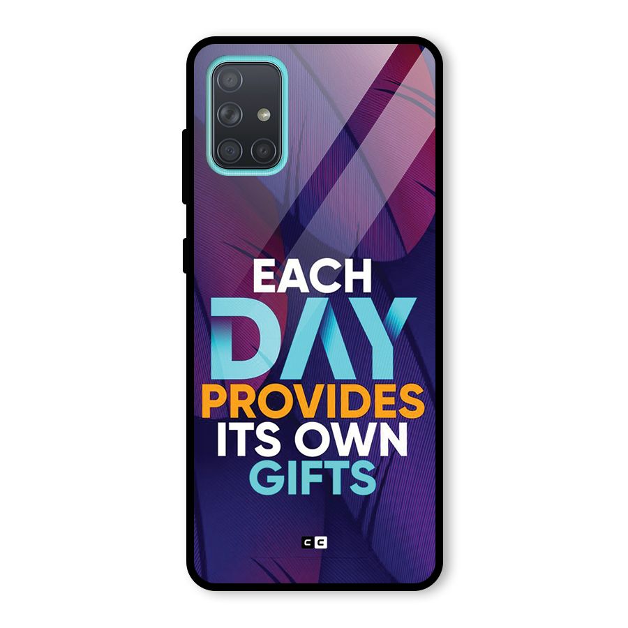 Its Own Gifts Glass Back Case for Galaxy A71