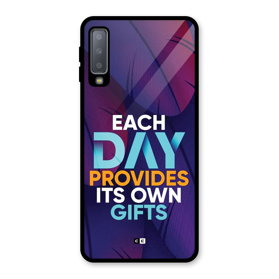 Its Own Gifts Glass Back Case for Galaxy A7 (2018)