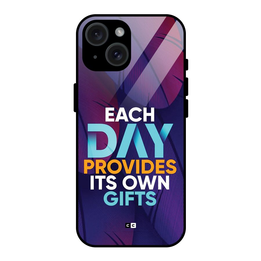Its Own Gifts Glass Back Case for iPhone 15