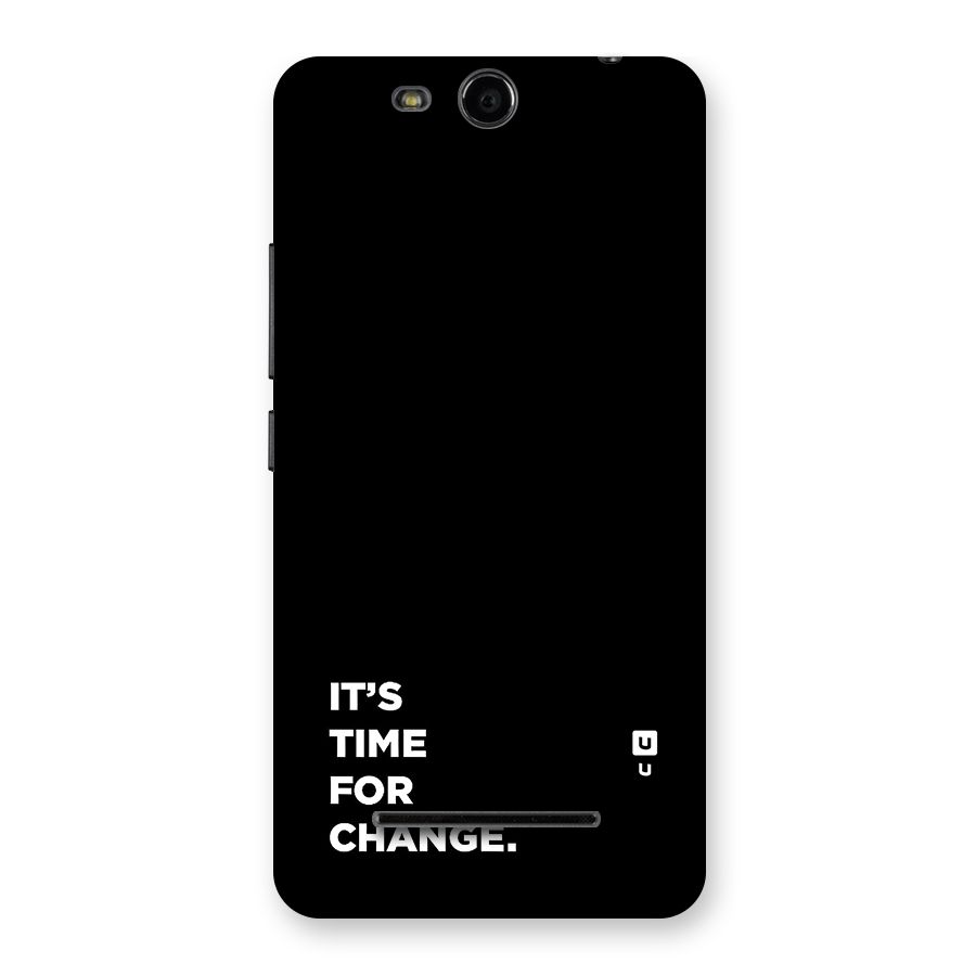 Its Time For Change Back Case for Canvas Juice 3 Q392