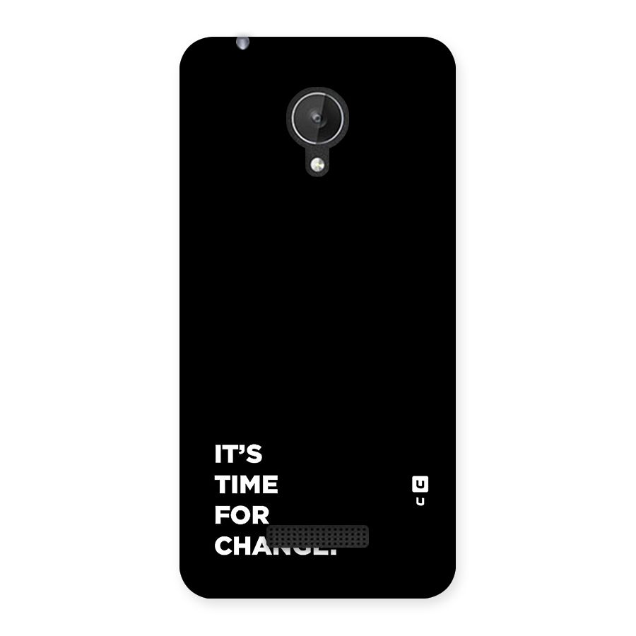 Its Time For Change Back Case for Canvas Spark Q380