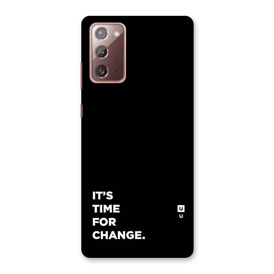 Its Time For Change Back Case for Galaxy Note 20