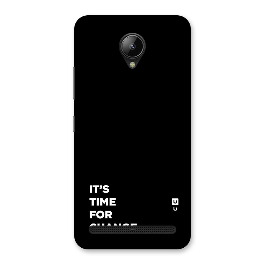 Its Time For Change Back Case for Lenovo C2
