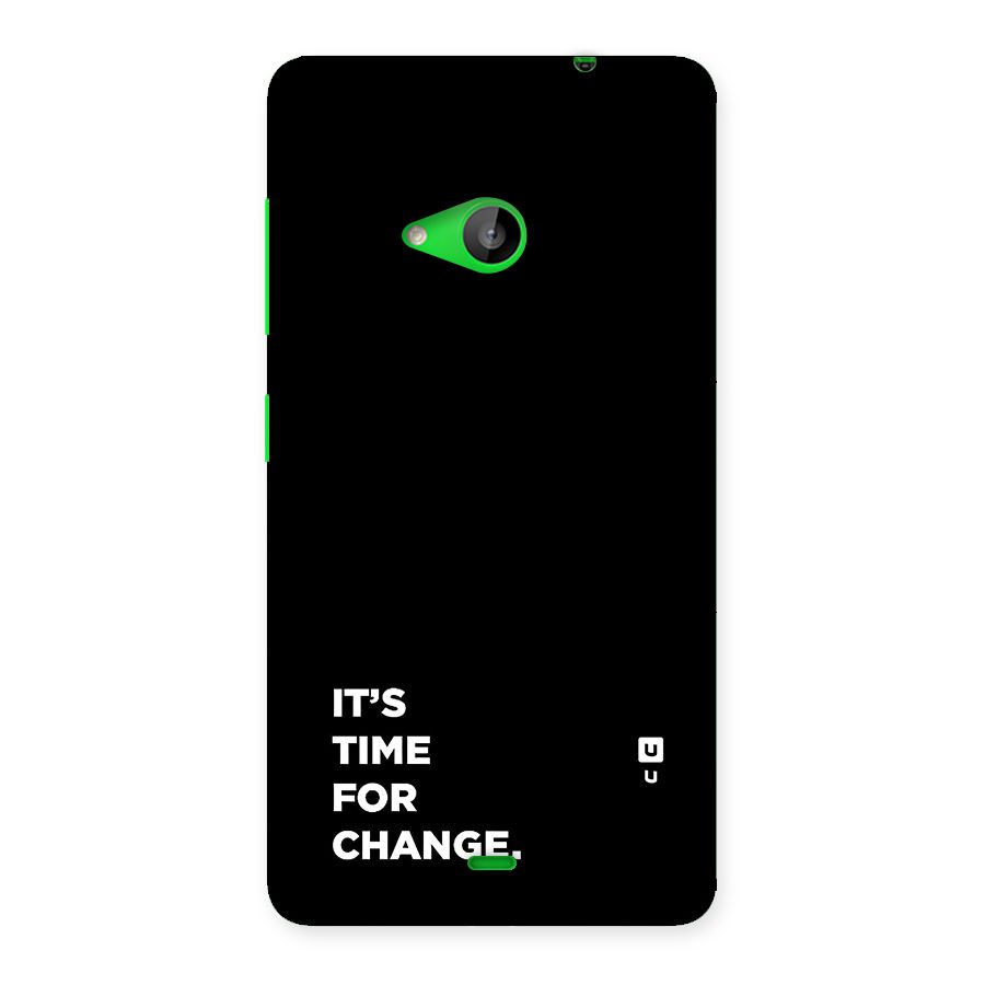 Its Time For Change Back Case for Lumia 535