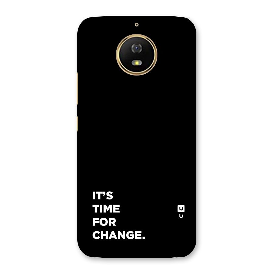 Its Time For Change Back Case for Moto G5s