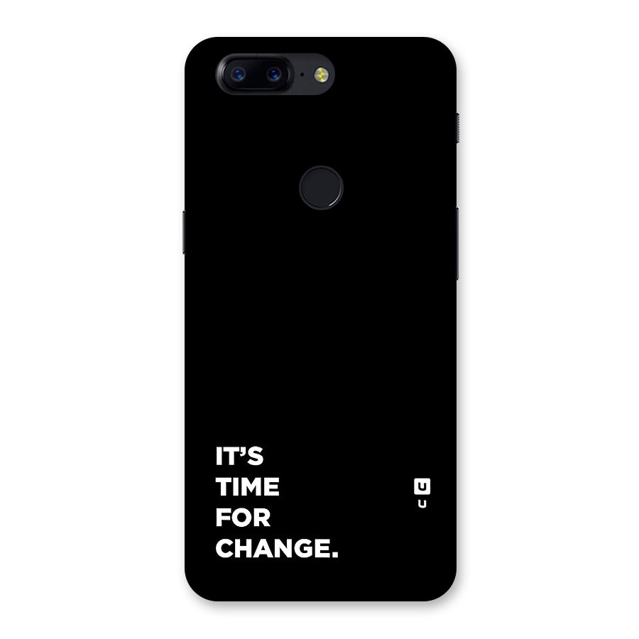 Its Time For Change Back Case for OnePlus 5T