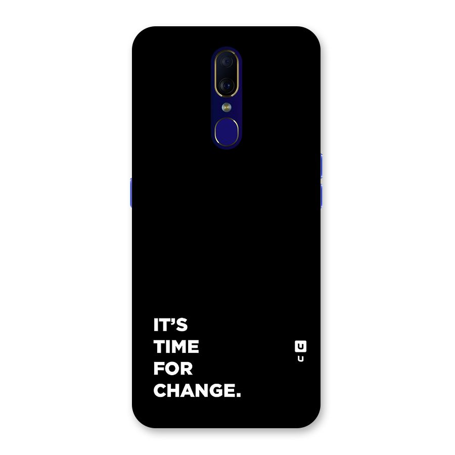 Its Time For Change Back Case for Oppo A9