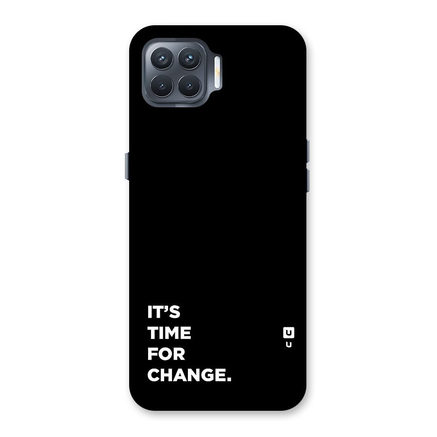 Its Time For Change Back Case for Oppo F17 Pro